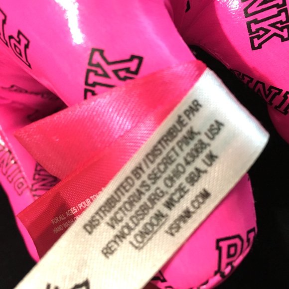 Victoria Secrets Pink Stuffed Plush Vinyl Dog 2015 - Picture 9 of 11